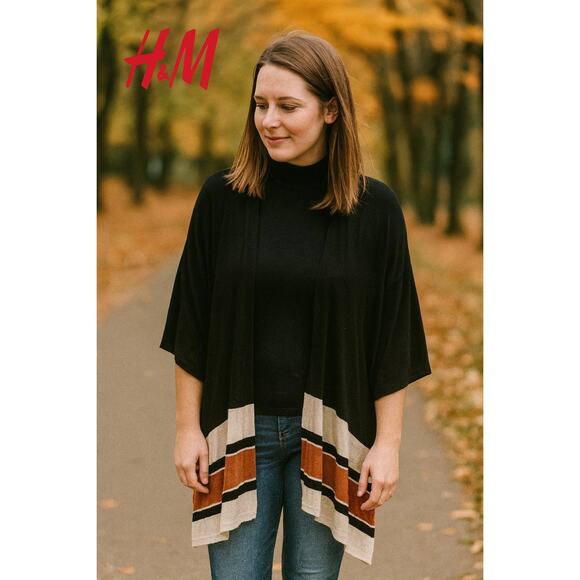 H&M Overdized Open Front Cardigan Sz. M/L - Picture 1 of 5
